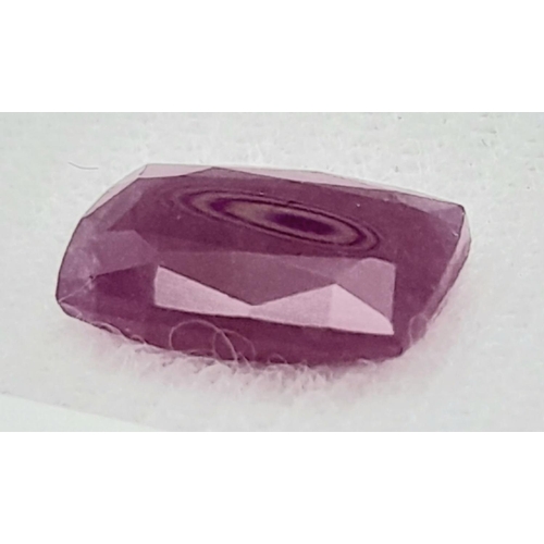 871 - A 3.55ct Untreated Rare Afghanistan Ruby Gemstone - GFCO Certified in a Sealed Container.