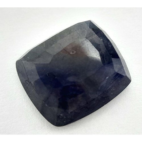 793 - A 7.21ct Cushion Faceted Blue Sapphire Gemstone - GFCO Certified.