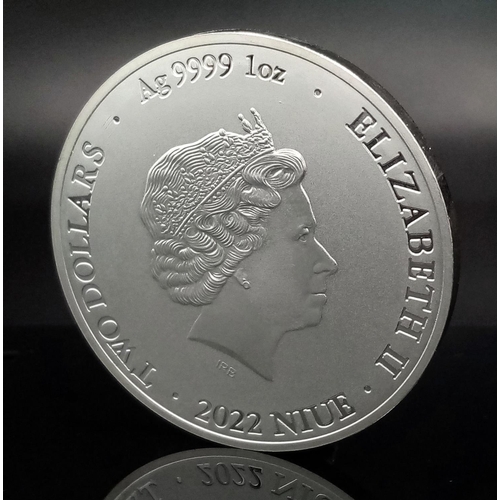 1546 - A Fine Silver (.9999) 1 Ounce (31.19 Grams) 2022 Queen Elizabeth ‘Bitcoin.