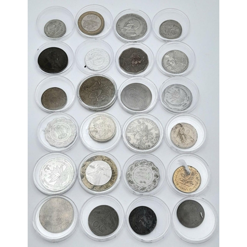 1480 - 24 Encapsulated World Coins - Perfect for a starter collection.