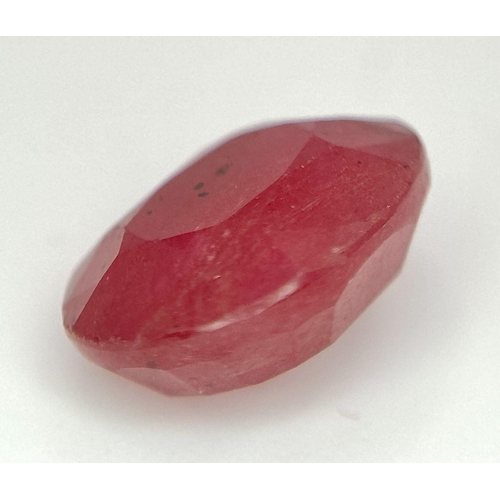 1475 - A 3.84ct Faceted Ruby. Oval Shape. IGL&I Certified. Ref: VU72