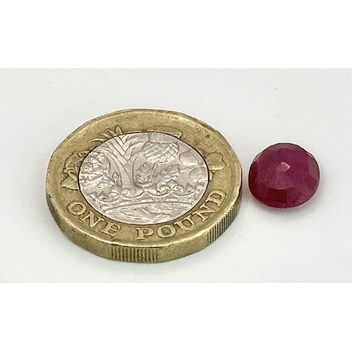 1475 - A 3.84ct Faceted Ruby. Oval Shape. IGL&I Certified. Ref: VU72