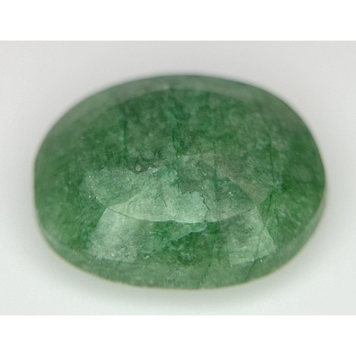 1496 - A 4.80ct Faceted Natural Emerald. Oval Shape. IGL&I Certified. Ref: VU66