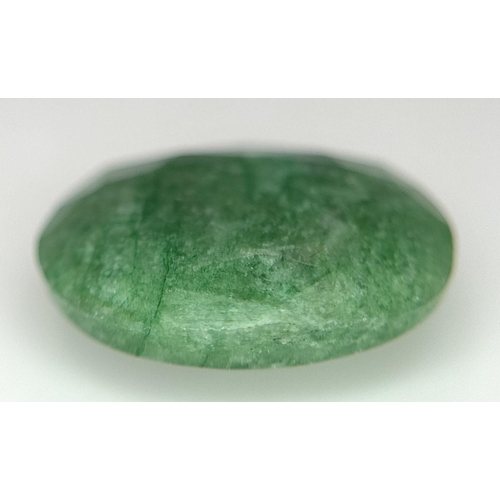 1496 - A 4.80ct Faceted Natural Emerald. Oval Shape. IGL&I Certified. Ref: VU66