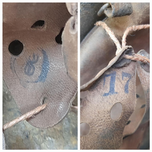 180 - WW2 German Luftwaffe M42 Helmet. found near Bayeux, Normandy, France.