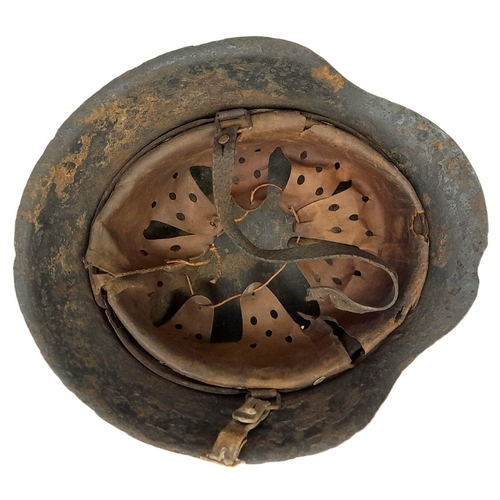 180 - WW2 German Luftwaffe M42 Helmet. found near Bayeux, Normandy, France.