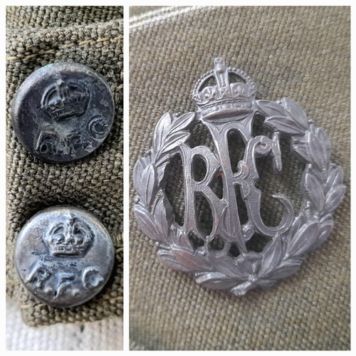 222 - WW1 Royal Flying Corps Officers Side Cap.