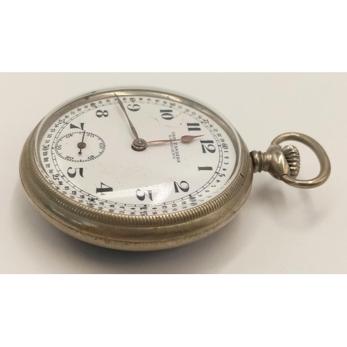 243 - WW2 German Patriotic Pocket Watch. The Bucke Centre of an SA Buckle has been soldiered to the back o... 