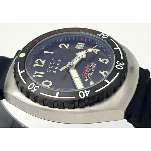 346 - An Russian Men’s , Limited Edition (216/300) CCCP Automatic Date Watch Model Typhoon CP-7072. Full W... 