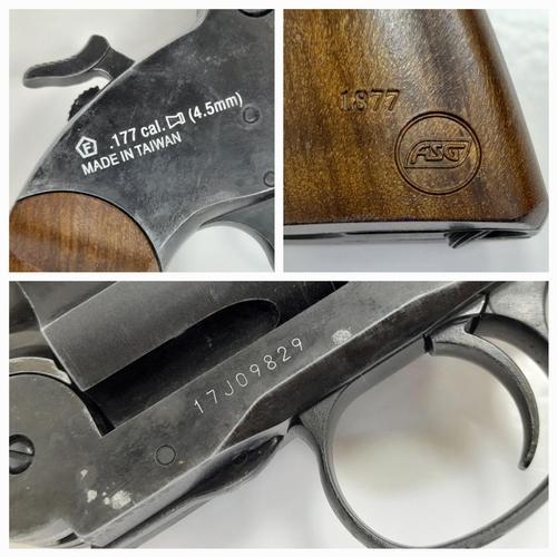 374 - A Schofield 6” Aging Black CO2 Revolver. Probably the most authentic of the CO2 pistols available. C... 