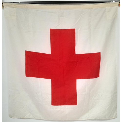 398 - Un-Issued 1944 Dated German Field Hospital Tent Drape Flag. Form War stocks found in Norway.