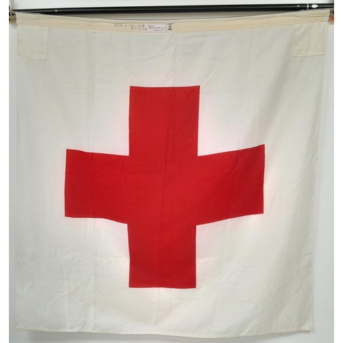 398 - Un-Issued 1944 Dated German Field Hospital Tent Drape Flag. Form War stocks found in Norway.