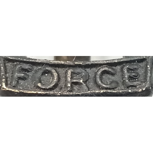 443 - WW2 Middle Eastern Made “V” Force Cap Badge. V Force was envisaged as a 