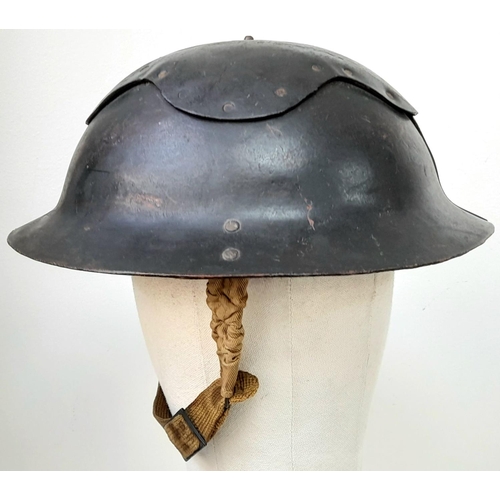 461 - WW2 British Homefront “Cromwell” Helmet with chinstrap and liner.