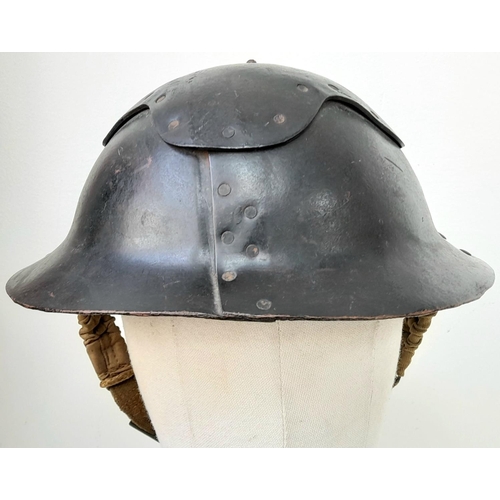 461 - WW2 British Homefront “Cromwell” Helmet with chinstrap and liner.