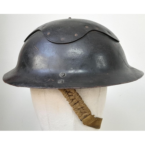 461 - WW2 British Homefront “Cromwell” Helmet with chinstrap and liner.