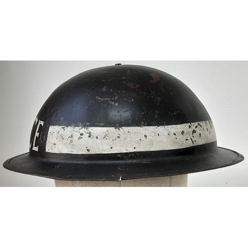 468 - WW2 British Homefront Police Helmet.