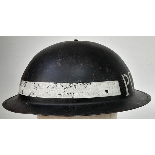 468 - WW2 British Homefront Police Helmet.