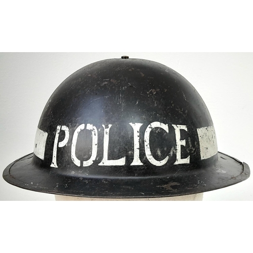 468 - WW2 British Homefront Police Helmet.