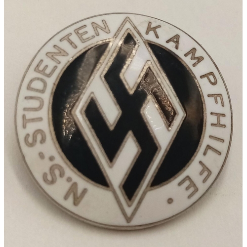 471 - 3rd Reich N.S Student “Kampfhilfe” Combat Aid Pin, given to Students who helped with the War Effort.... 