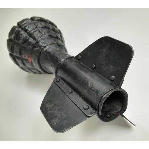 201 - INERT WW1 Cutaway Early 1st Pattern Imperial German Granatenwerfer Mortar. UK MAINLAND SHIPPING ONLY... 