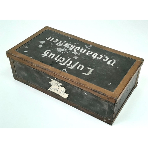 373 - 1937 Dated Luftshutz (Air Raid Police) First Aid Box with contents.