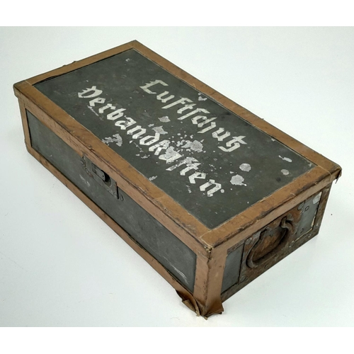 373 - 1937 Dated Luftshutz (Air Raid Police) First Aid Box with contents.