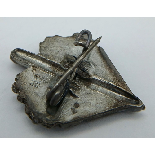 545 - 3rd Reich NSKOV Fund Raising Tinnie Pin (Nationalsozialistische Kriegsopferversorgung). A social wel... 