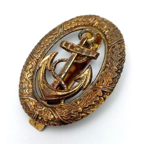 650 - WW2 German Kriegsmarine Officer of the Watch pocket badge. This clipped onto the breast pocket to sh... 