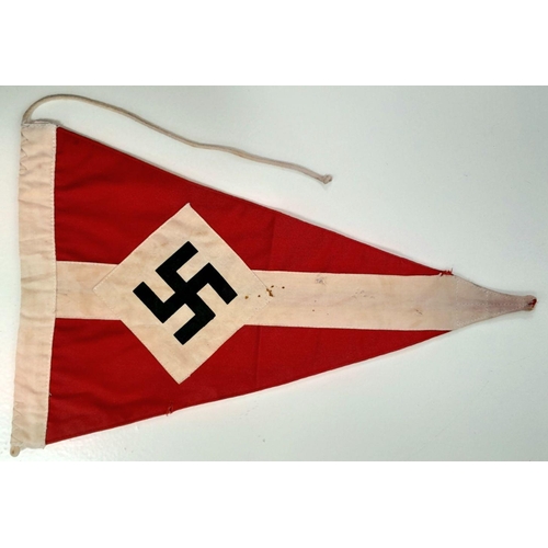 643 - 3rd Reich Hitler Youth Sports Pennant. Dated 1940.