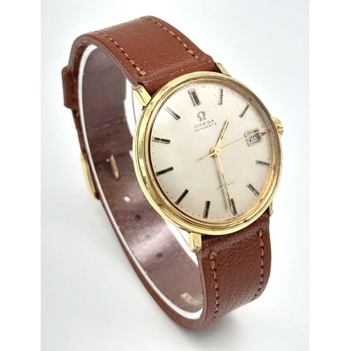 84 - Gentleman’s vintage OMEGA DE VILLE WRISTWATCH. Gold plated (20 microns). Rare automatic model. Recen... 