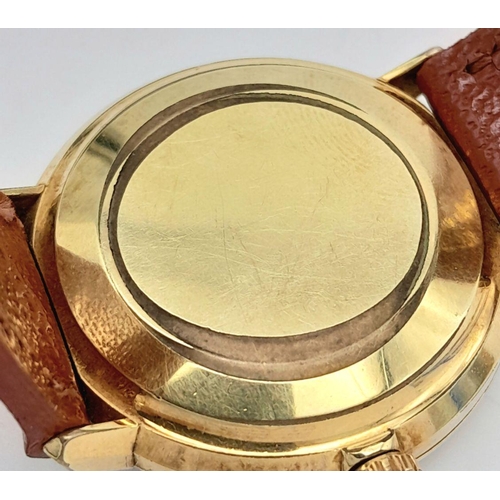 84 - Gentleman’s vintage OMEGA DE VILLE WRISTWATCH. Gold plated (20 microns). Rare automatic model. Recen... 