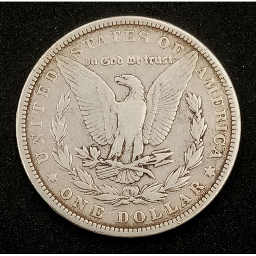 619 - A Fine Condition 1878 P (Philadelphia Mint) Morgan Dollar. 26.3 Grams