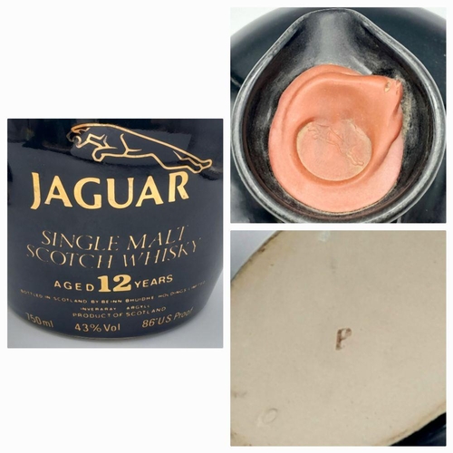 521 - A Vintage Ceramic Decanter of Jaguar 12-Year Old Single Malt Scotch Whisky with Wax Sealed Stopper. ... 