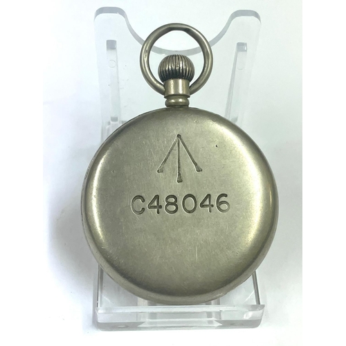 120 - A Military pocket watch , gents. In working order.