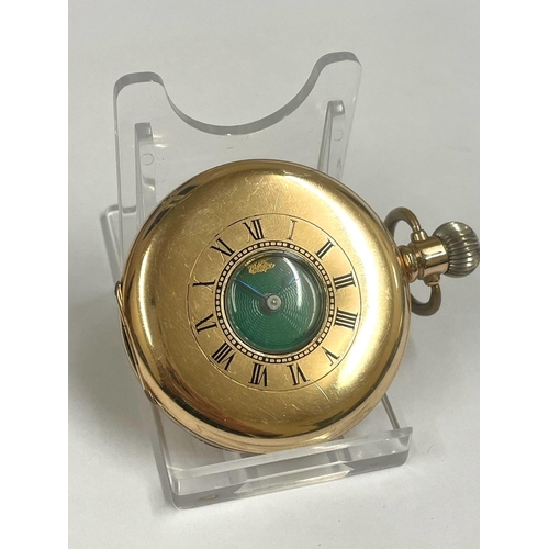 127 - A Vintage Masonic half hunter pocket watch. In working order.