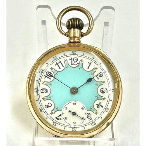 141 - A Vintage gents Waltham pocket watch Fancy dial. In working order.