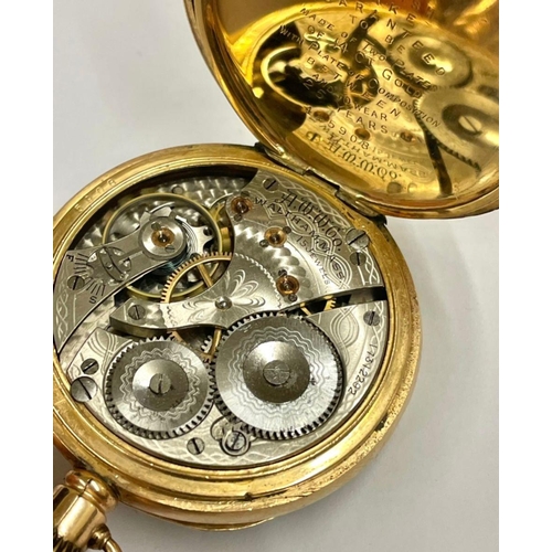 141 - A Vintage gents Waltham pocket watch Fancy dial. In working order.