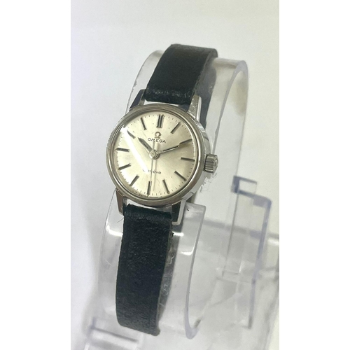 514 - A Vintage ladies Omega Seamaster watch, ticking.