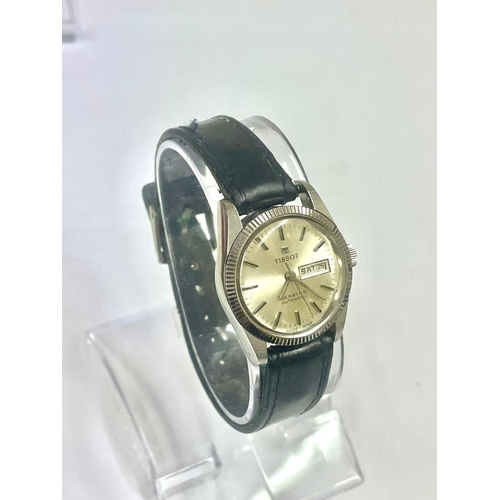 618 - A Vintage ladies Tissot Seastar Automatic day/date Watch. In working order.