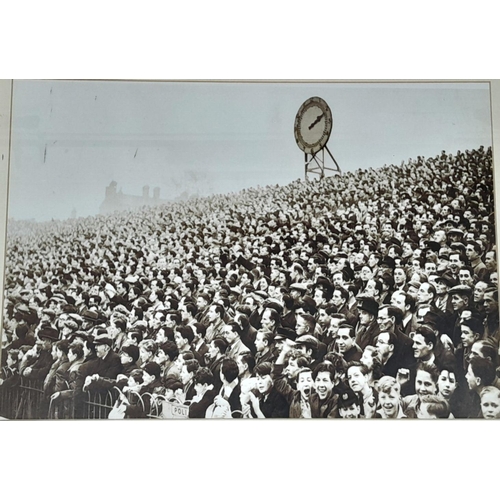 220 - A Fantastic Vintage Photo of the Arsenal Clock End - Taken in the 1950s. In frame - 84cm x 67cm.