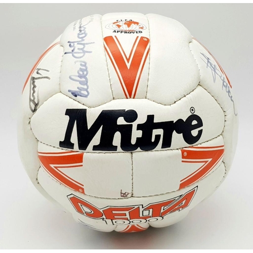 358 - A 1994 Arsenal Cup Winners Cup Signed Ball. 12 signatures in total. Arsenal beat Parma of Italy 1-0 ... 