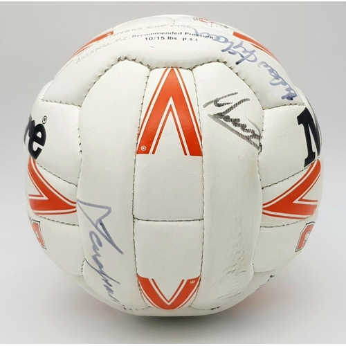 358 - A 1994 Arsenal Cup Winners Cup Signed Ball. 12 signatures in total. Arsenal beat Parma of Italy 1-0 ... 