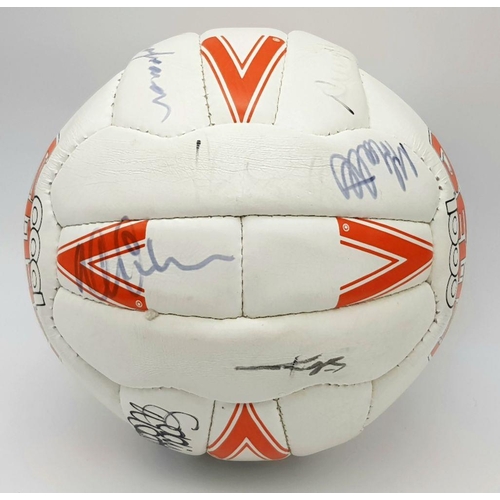 358 - A 1994 Arsenal Cup Winners Cup Signed Ball. 12 signatures in total. Arsenal beat Parma of Italy 1-0 ... 