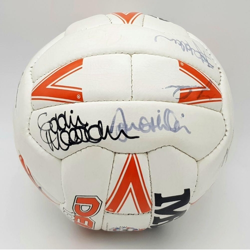 358 - A 1994 Arsenal Cup Winners Cup Signed Ball. 12 signatures in total. Arsenal beat Parma of Italy 1-0 ... 