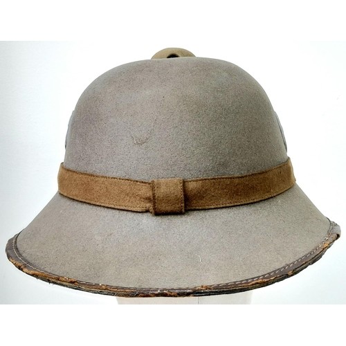 173 - WW2 German Africa Corps Mk II Tropical Pith Helmet.