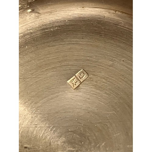 539 - Vintage EGYPTIAN SILVER PILL BOX. Having hieroglyphic symbols to top of lid. Complete with Egyptian ... 