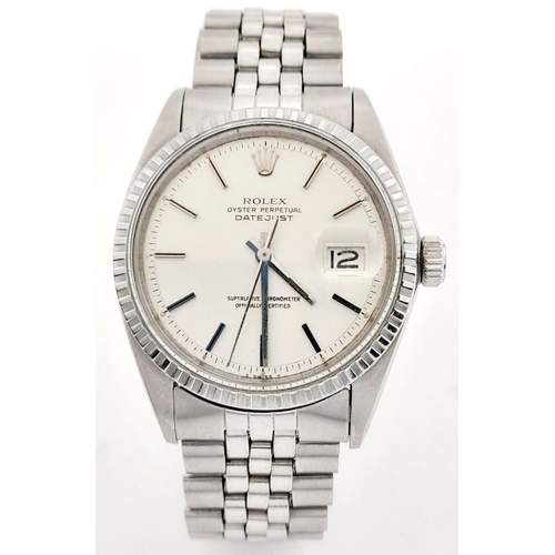 2 - A ROLEX OYSTER PERPETUAL DATEJUST GENTS WATCH IN STAINLESS STEEL WITH FABULOUS CREAM DIAL , AUTOMATI... 