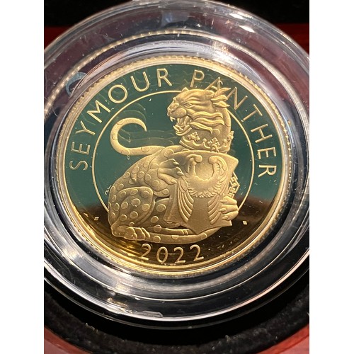 7 - Royal Mint 1/4 OUNCE 24 carat GOLD COIN. Limited edition SEYMOUR PANTHER From the Tudor Beasts colle... 