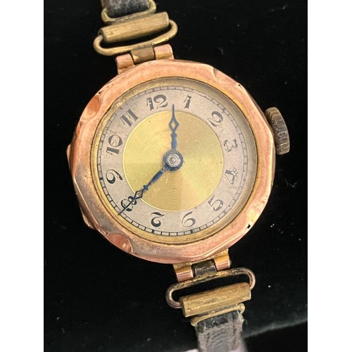 56 - Ladies Antique 9 carat GOLD ART DECO WRISTWATCH. Full UK hallmark for Smith and Ewer, Chester 1931. ... 